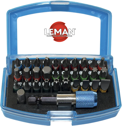 [57032] LEMAN Coffret embouts de vissage - 32 pcs